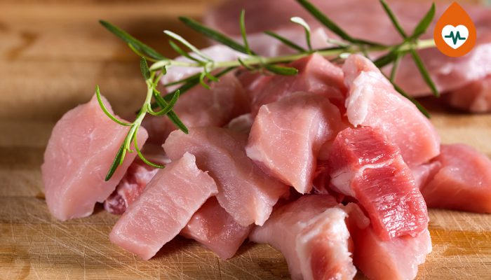 Hábito saludable del mes, hecho de la carne de cerdo del mes.